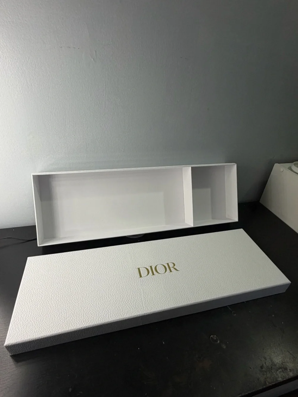 Dior White Box with Gold DIOR Logo